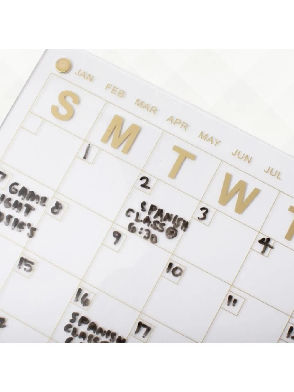Acrylic Magnetic Fridge Calendar • 16.5
